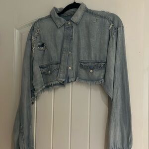 CARMAR cropped denim shirt